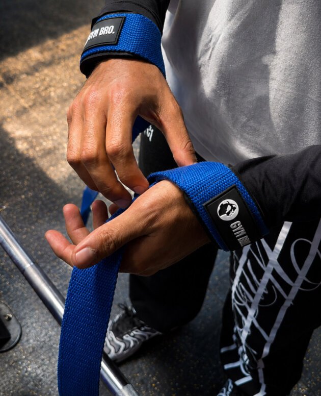 Straps azules gym bro