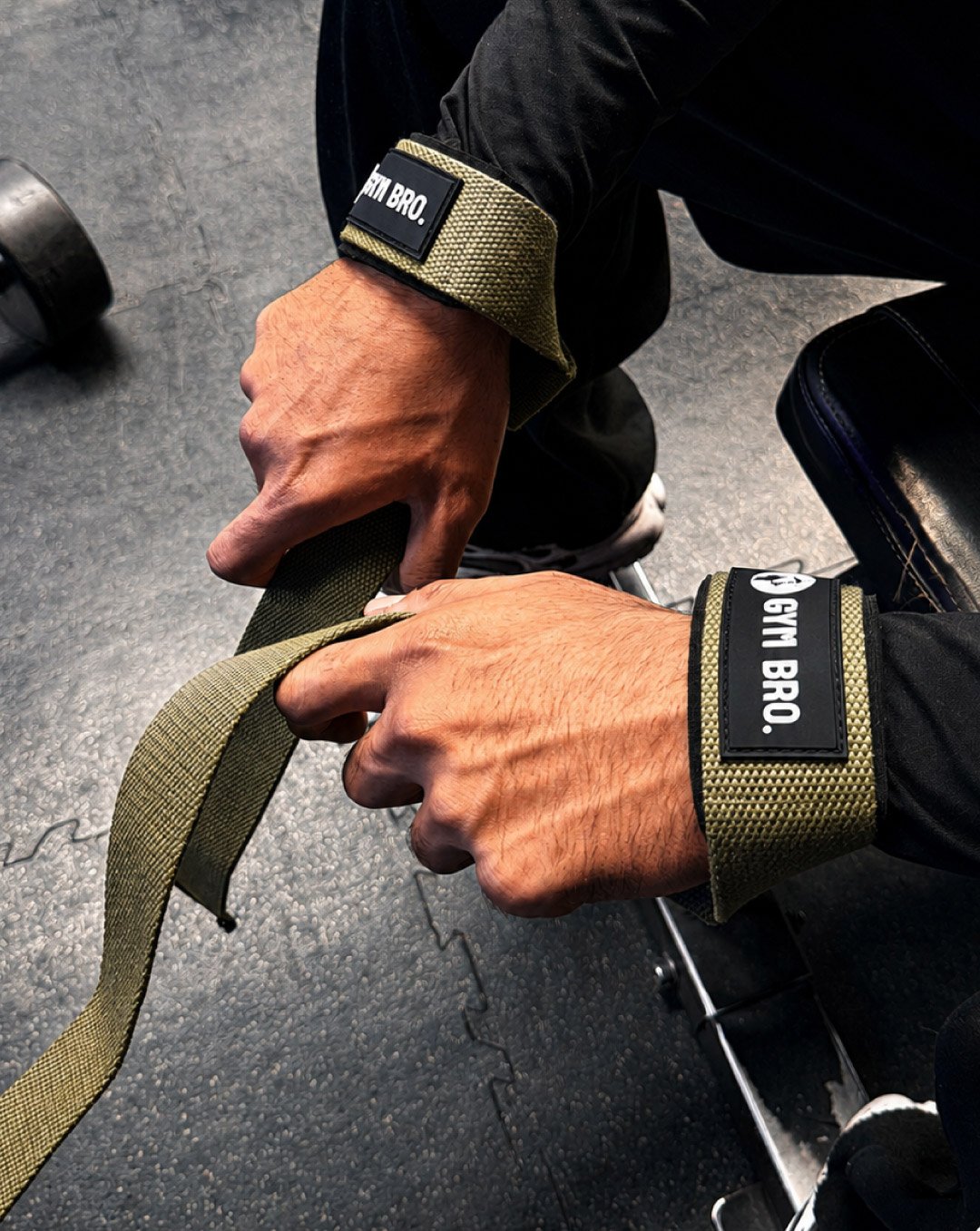 Straps Gym Bro verde militar