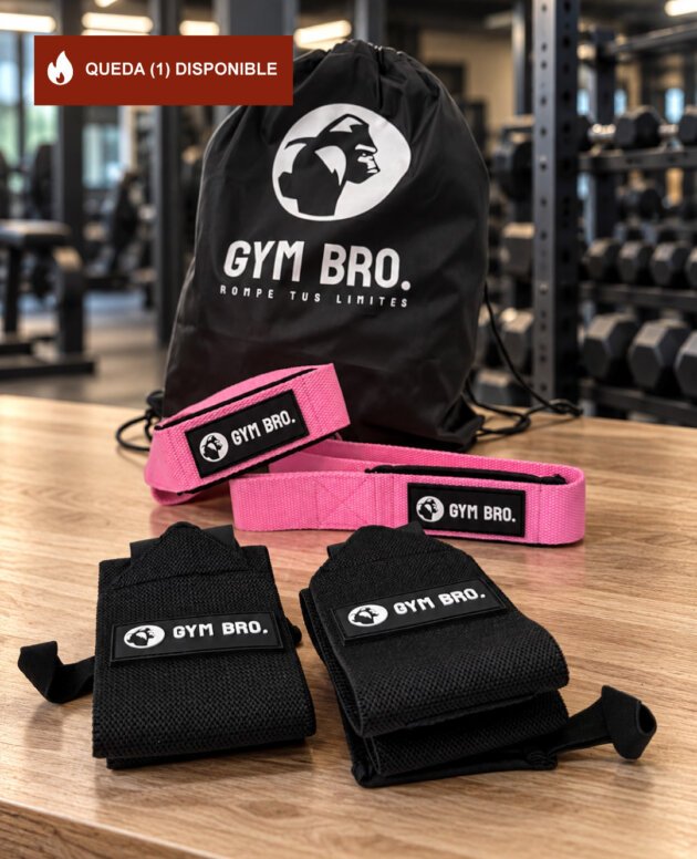 Kit straps & muñequeras Gym Bro